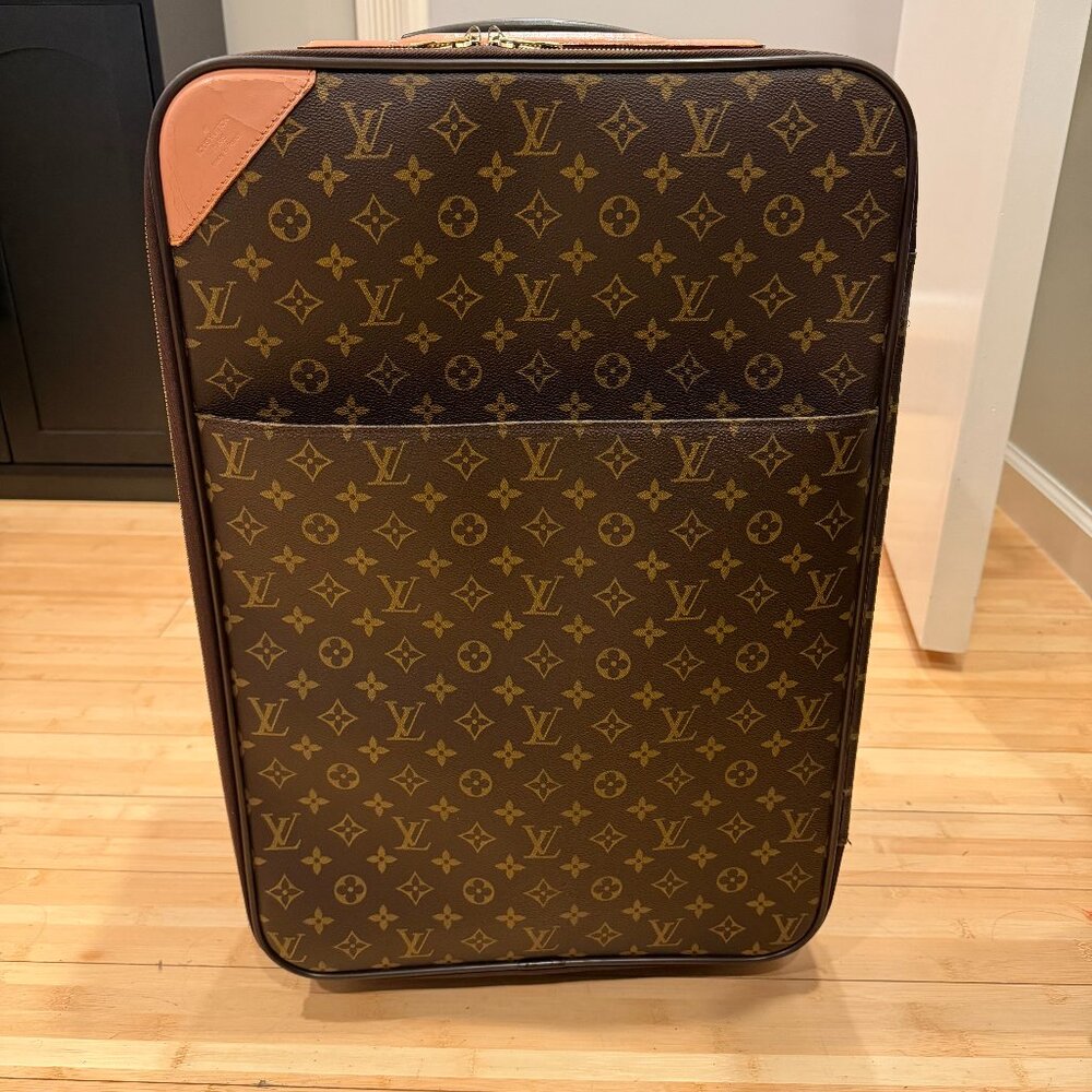 Louis Vuitton Pegase 55 Monogram Rolling Suitcase Carry-On – Authentic